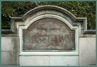 Roselawn Memorial Park Front Gates